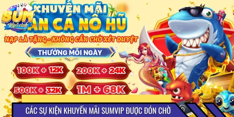 Các sự kiện khuyến mãi SUMVIP được đón chờ