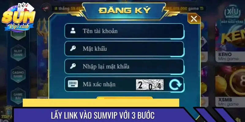 Lấy link vào SUMVIP với 3 bước